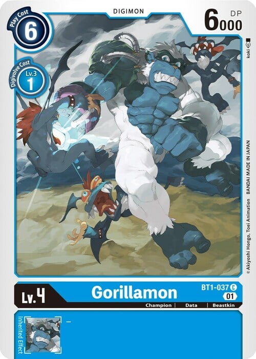 Gorillamon Card Front