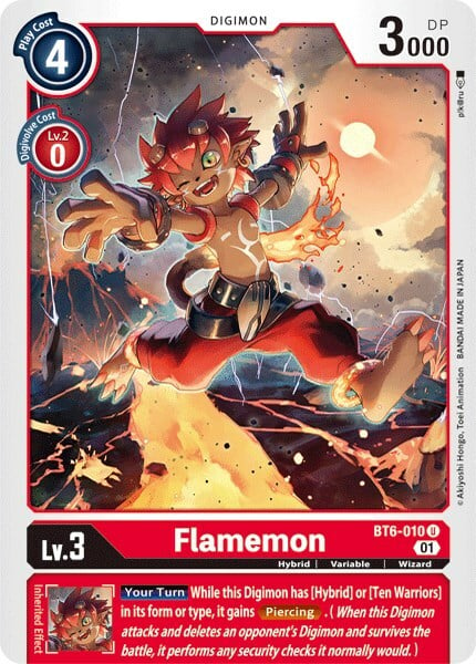 Flamemon Card Front