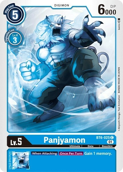 Panjyamon Card Front