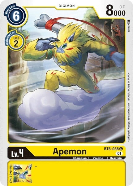 Apemon Card Front