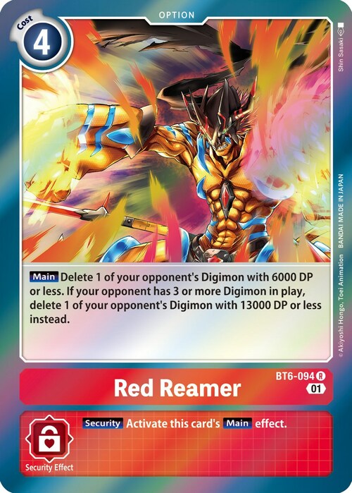 Red Reamer Card Front