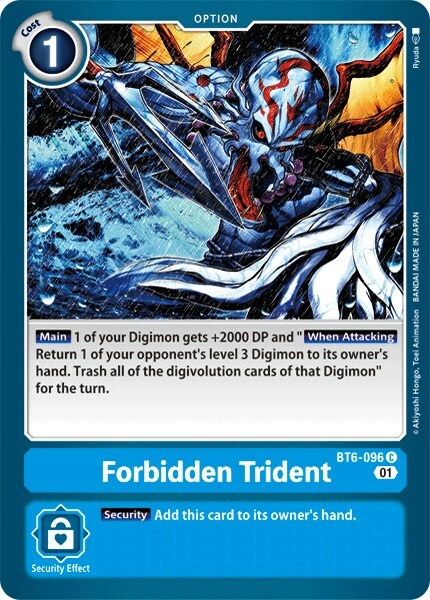 Forbidden Trident Card Front