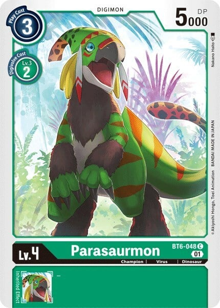 Parasaurmon Card Front
