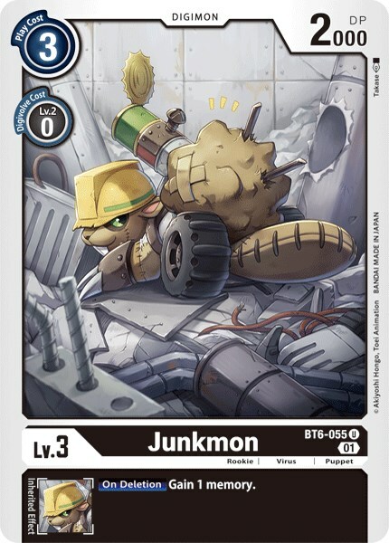 Junkmon Card Front