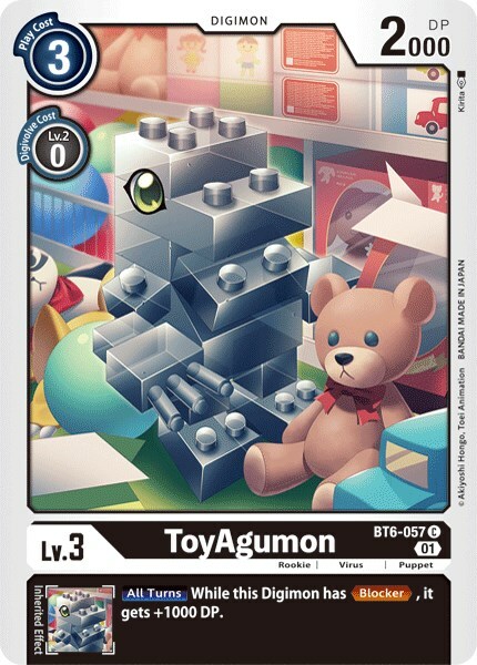 ToyAgumon Card Front