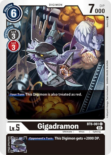 Gigadramon Card Front