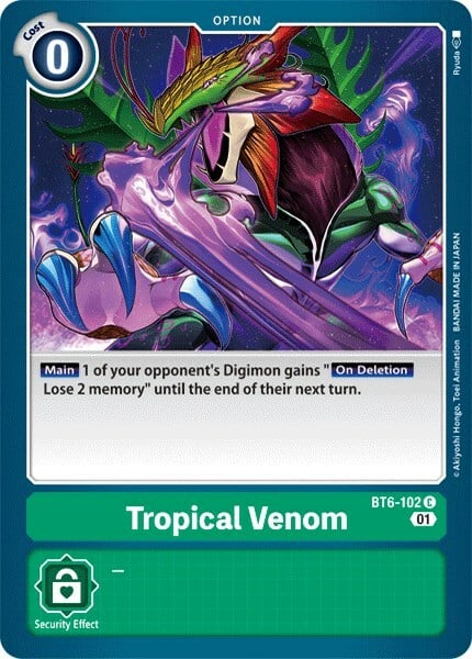 Tropical Venom Card Front