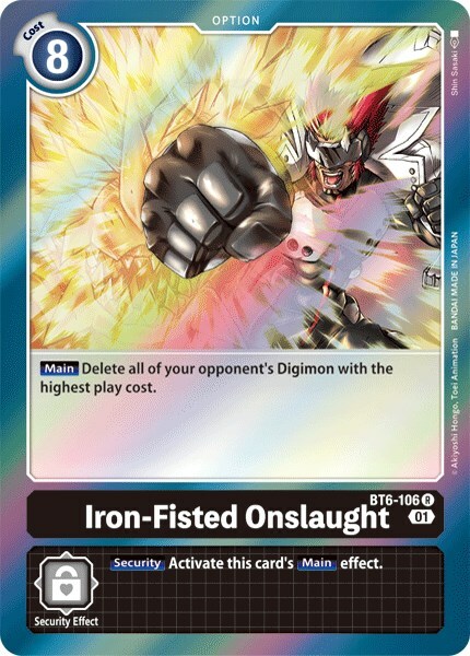 Iron-Fisted Onslaught Card Front