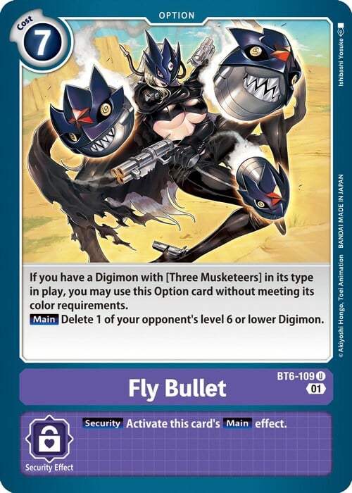 Fly Bullet Card Front