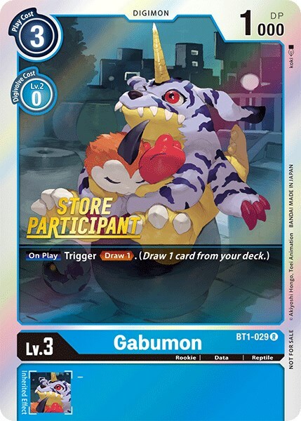 Gabumon Card Front
