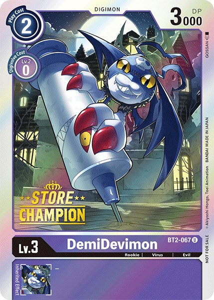 DemiDevimon P-034 ENG NM Digimon Card Game Promo 