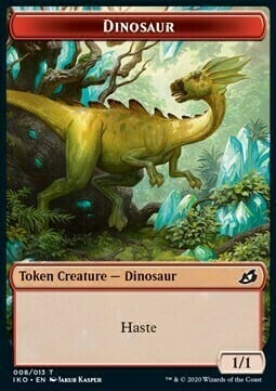 Dinosaur // Human Soldier Card Front
