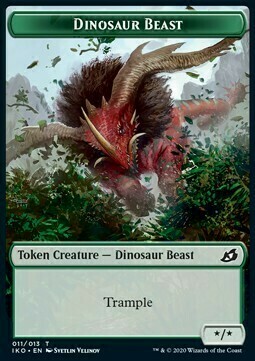 Dinosaur Beast // Human Soldier Card Front