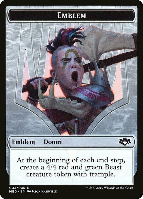 Domri, Chaos Bringer Emblem Frente