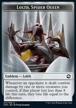 Lolth, Spider Queen Emblem // Treasure Card Front