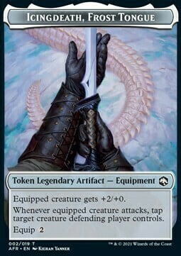 Icingdeath, Frost Tongue // Wolf Card Front