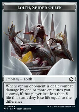 Lolth, Spider Queen Emblem // Devil Card Front