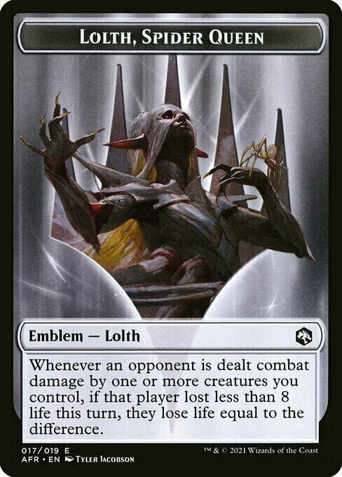 Lolth, Spider Queen Emblem Card Front