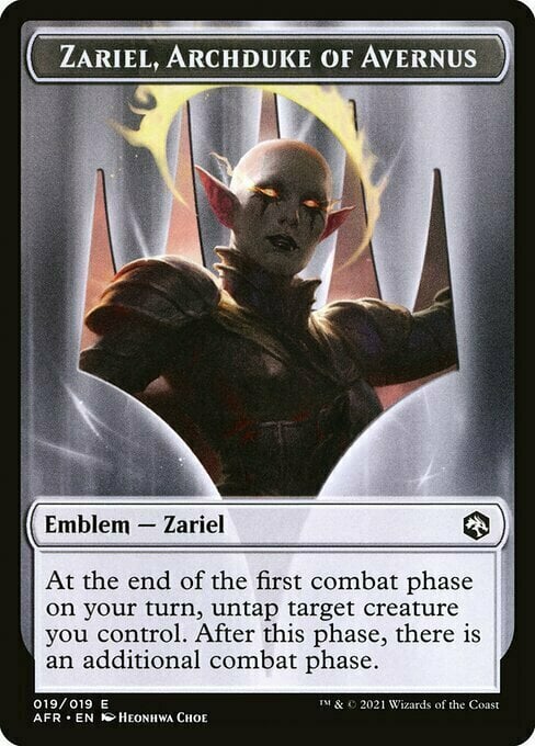 Zariel, Archduke of Avernus Emblem Card Front