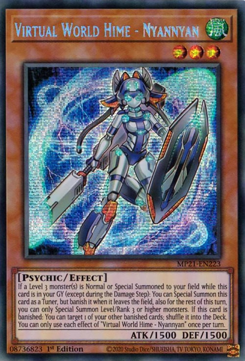 Virtual World Hime - Nyannyan Card Front