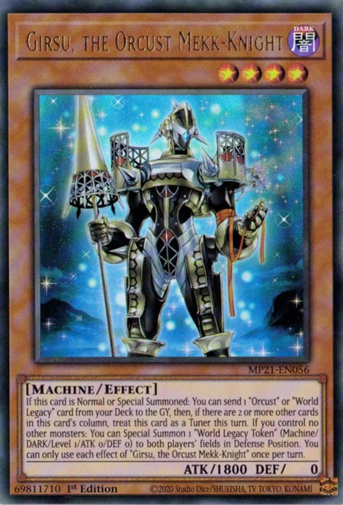 Girsu, the Orcust Mekk-Knight Card Front