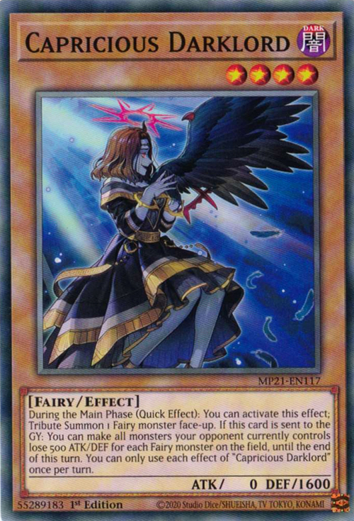Capricious Darklord Card Front