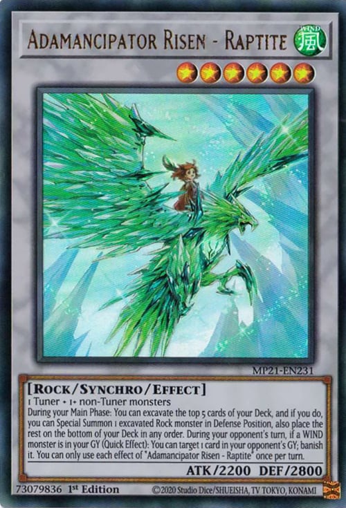 Adamancipator Risen - Raptite Card Front