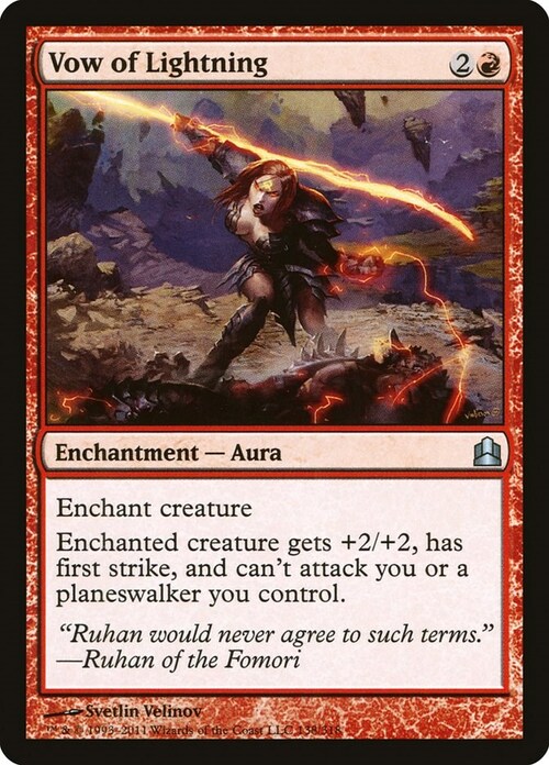 Vow of Lightning Card Front