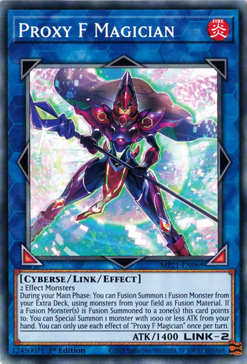 Proxy F Magician Card Front