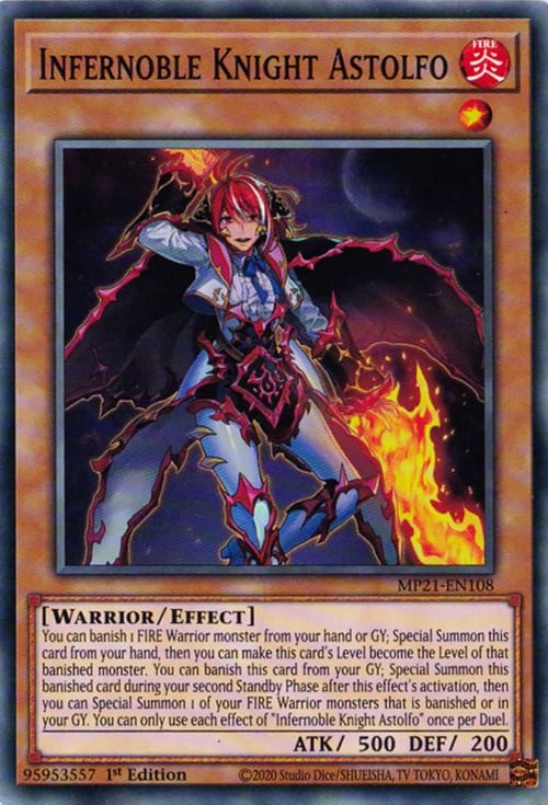 Infernoble Knight Astolfo Card Front