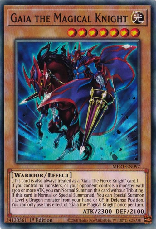 Gaia the Magical Knight Card Front