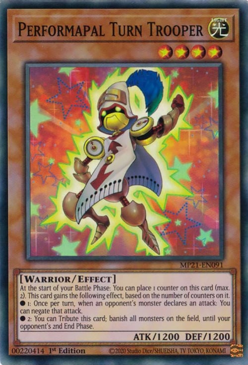Performapal Turn Trooper Card Front