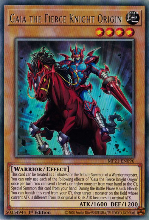 Gaia the Fierce Knight Origin Card Front