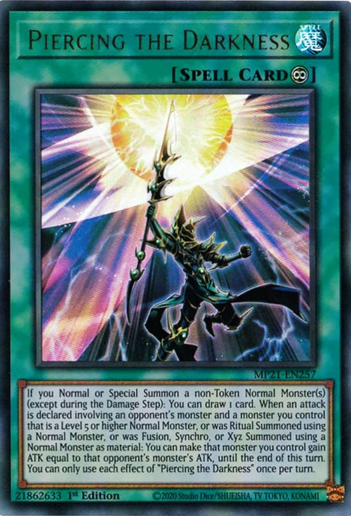 Piercing the Darkness Card Front