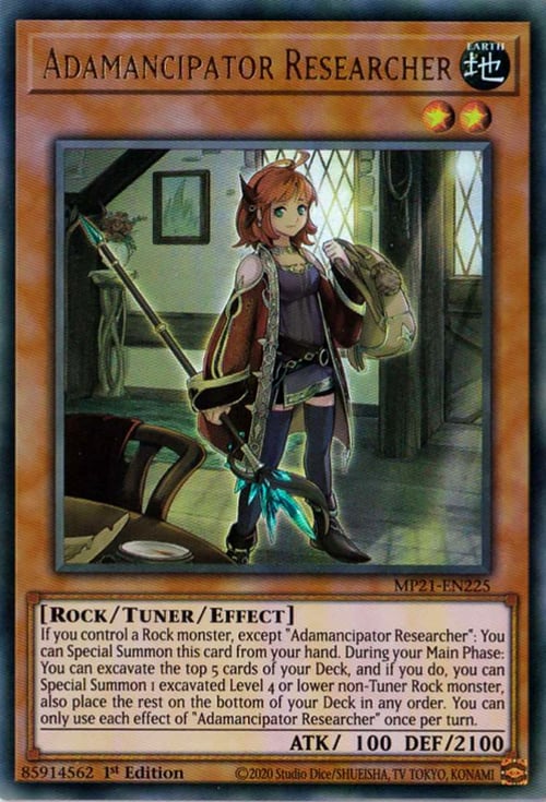 Adamancipator Researcher Card Front