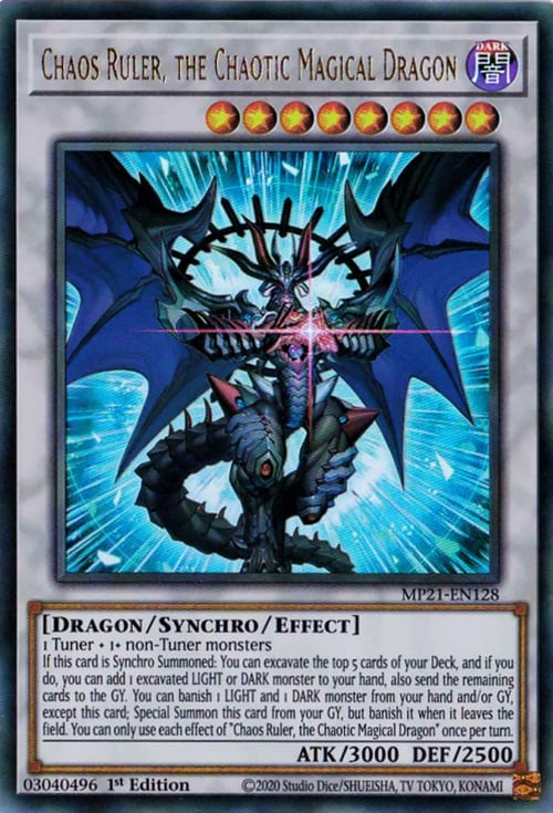 Sovrano del Chaos, il Drago Magico Caotico Card Front