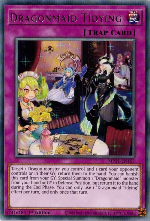 Dragonmaid Tidying Card Front