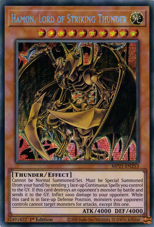 Hamon, Lord of Striking Thunder Card Front