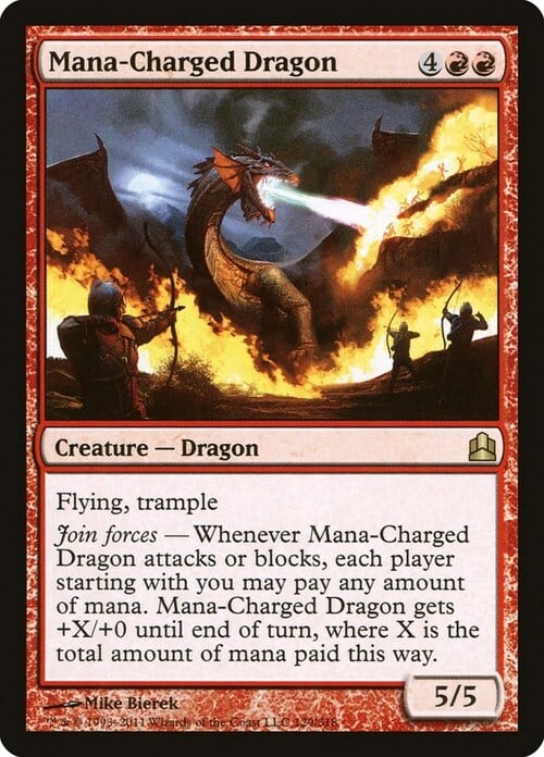 Mana-Charged Dragon Card Front