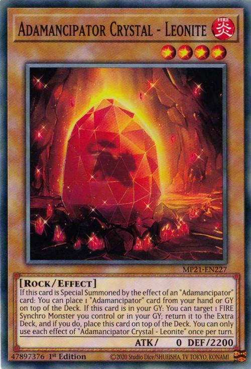 Adamancipator Crystal - Leonite Card Front