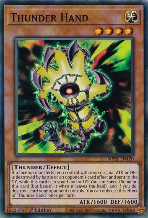 Thunder Hand Card Front