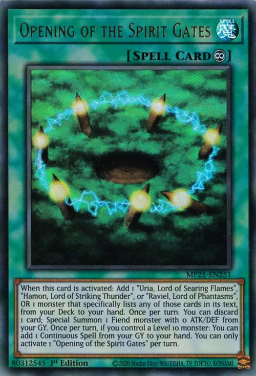 Opening of the Spirit Gates Card Front