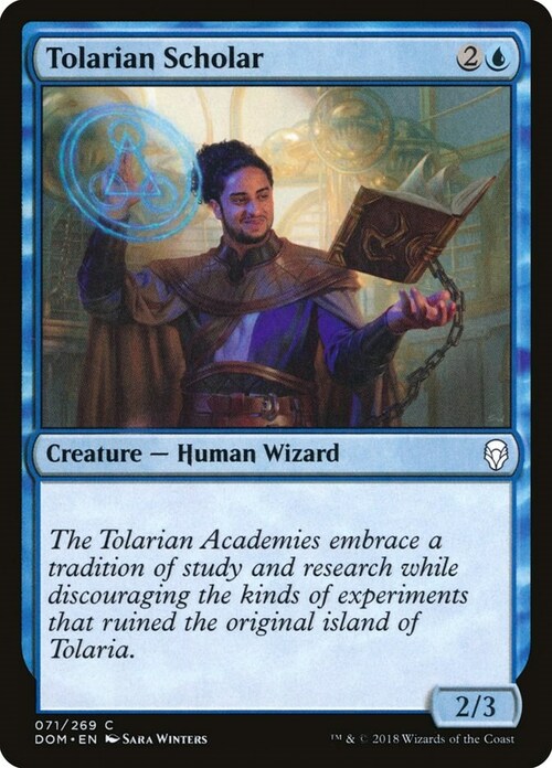 Tolarian Scholar Card Front