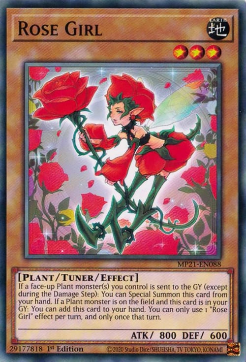 Rose Girl Card Front