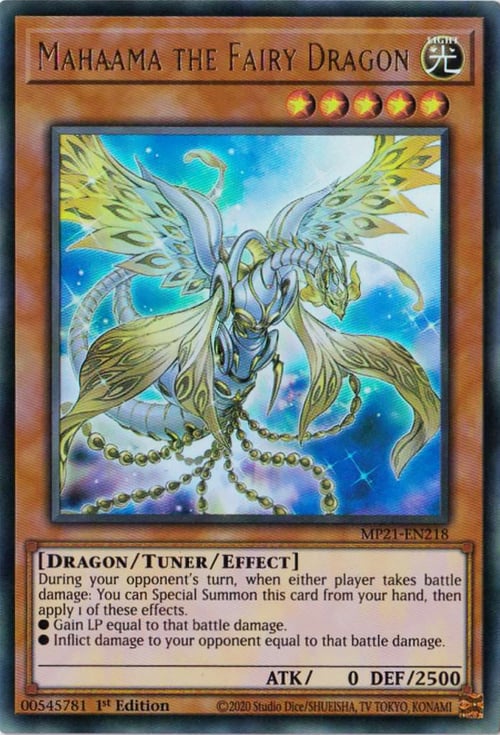 Mahaama the Fairy Dragon Card Front