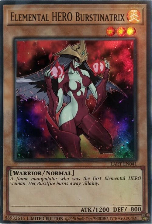 Elemental HERO Burstinatrix Card Front