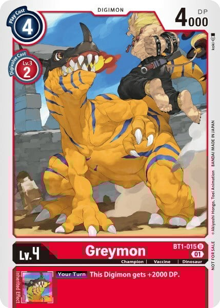 Greymon Card Front
