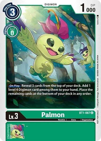 Palmon Card Front