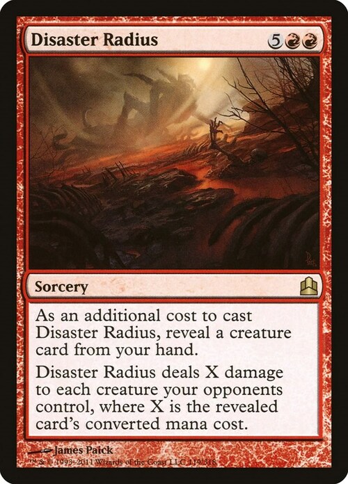 Disaster Radius Card Front