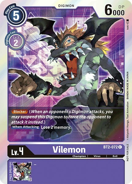 Vilemon Card Front